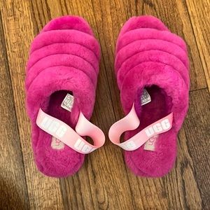 Ugg Pink Fluff slide